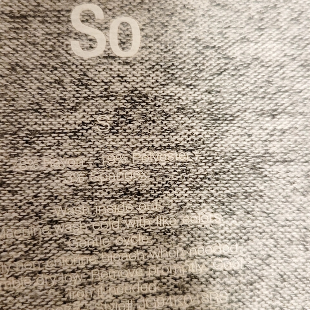 SO Heather Gray Long Sleeve Top with Side Ties - Picture 3 of 8
